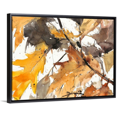 «Watercolor Autumn Leaves I», art mural sur toile