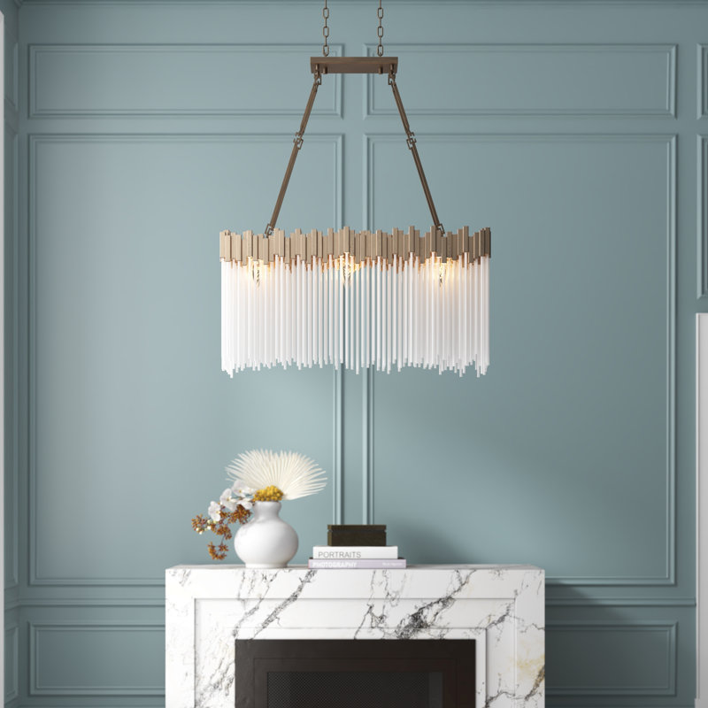 MatrixLinear Pendant, Havana Gold, 12 Lights