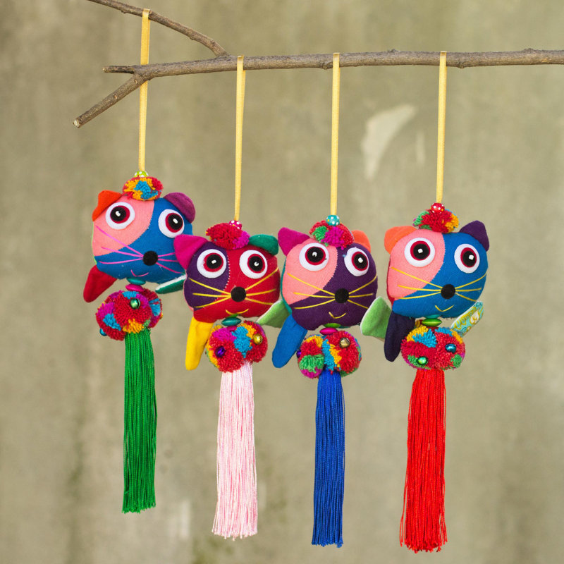 Ornement suspendu Happy Happy Cats and Bells