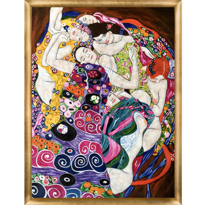 Reproduction d’art sur toile encadrée « the virgin » par gustav klimt