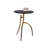 Marble Top End Table - Black