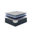 Par matelas pour très grand lit. Technologie de gel rafraîchissant et de changement de phase Gen Ii For Point Relief. Bobines emballées individuellement. Mousse solide. Bleu marine. 78,28 po de profondeur x 75,47 po de largeur, 12,2 po de hauteur,