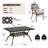 Sybella 6 - Person Patio Dining Set with Rectangular Table , Cushions Included-321864370-285462690