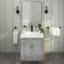 Armoire de meuble-lavabo 30 po gris Shaker