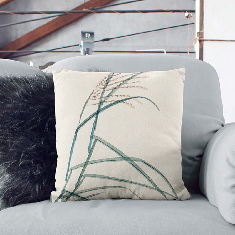 Floral Square Cushion, 40cm H x 40cm W x 15cm D