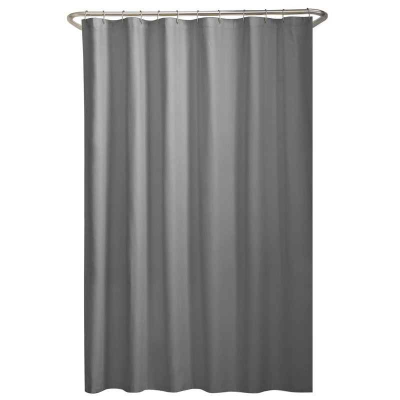 Doublure de rideau de douche en tissu hydrofuge Carnell, Gris