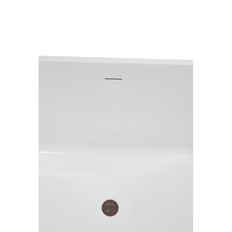 Baignoire autoportante 59 po avec drain interne 59 po Streamline