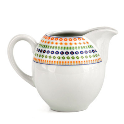 Pichet crème antique en porcelaine bohémienne