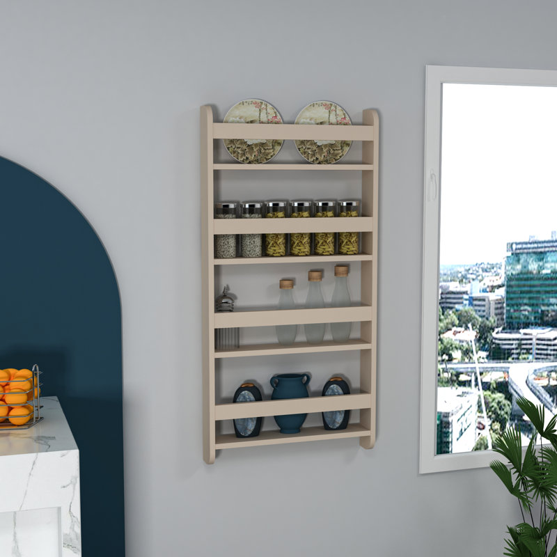 Wall Spice Rack, Beige