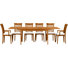Sarah Extendable Solid Wood Top Four Leg Dining Set