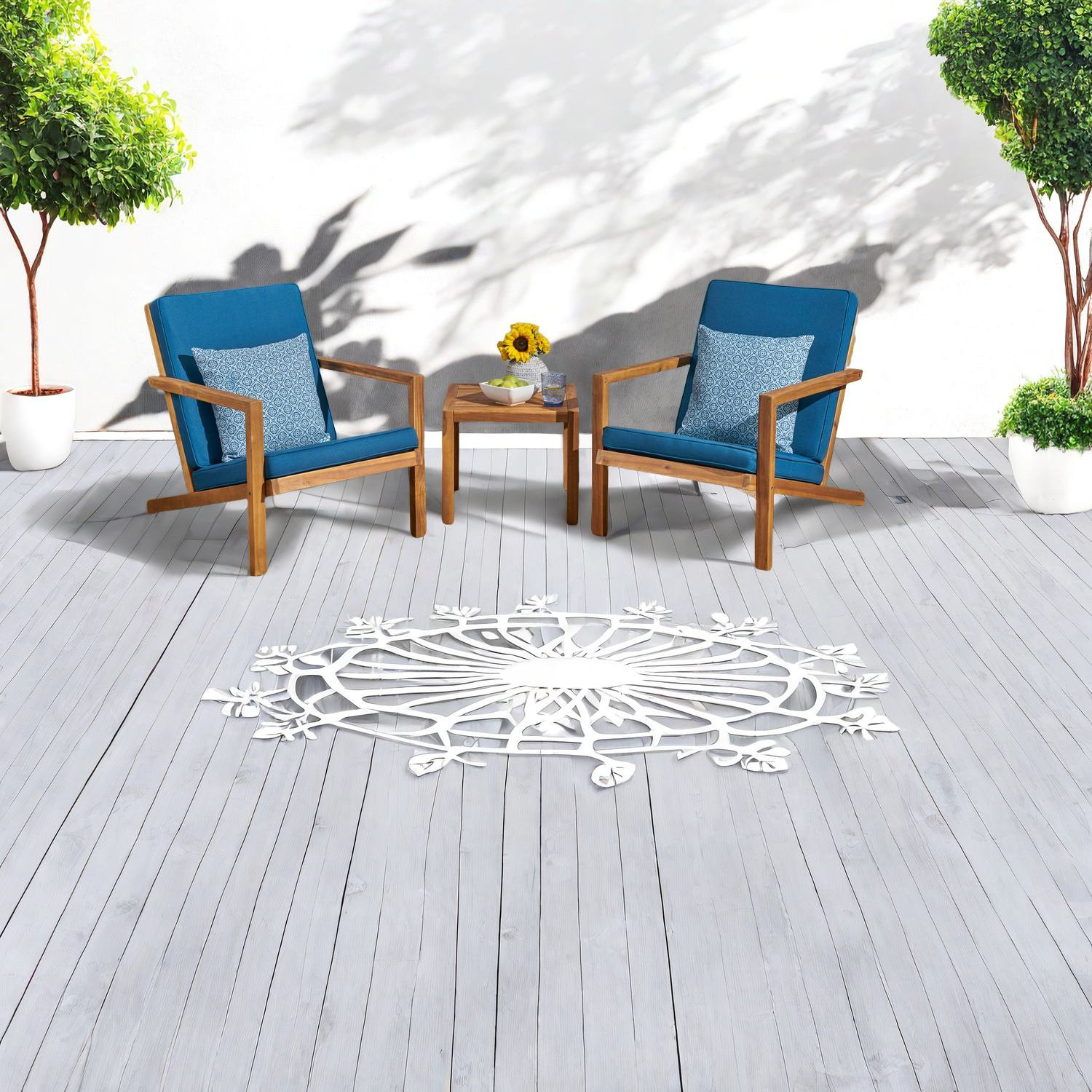 Curated visual reference: One Allium Way Rustic Wood Patio Dining Set Brown Finish Photo Inspiration