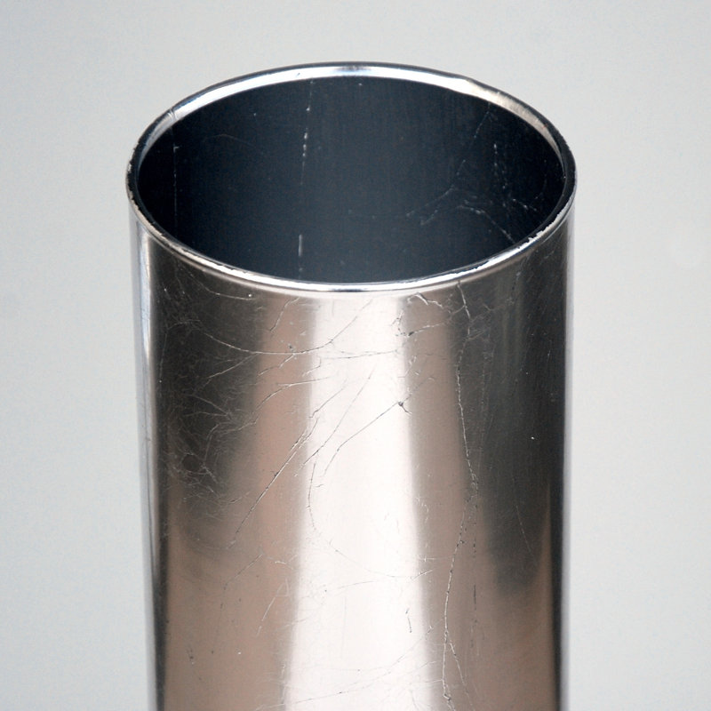 Vase de table en verre doré, 9", Argent argent