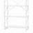  5-Tier Industrial Bookshelf, White Freestanding Bookcase With Metal Frame, Open Display Storage Shelf-294458562
