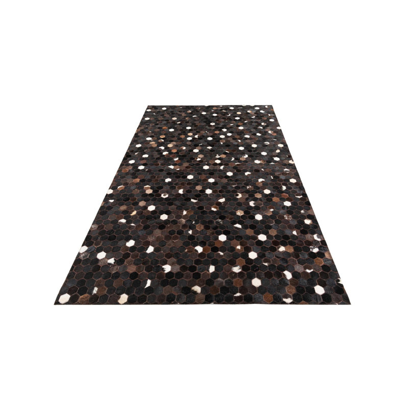 Tapis brun chocolat Jed