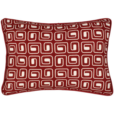 Safara Abstract Rectangular Throw Cushion With Filling
