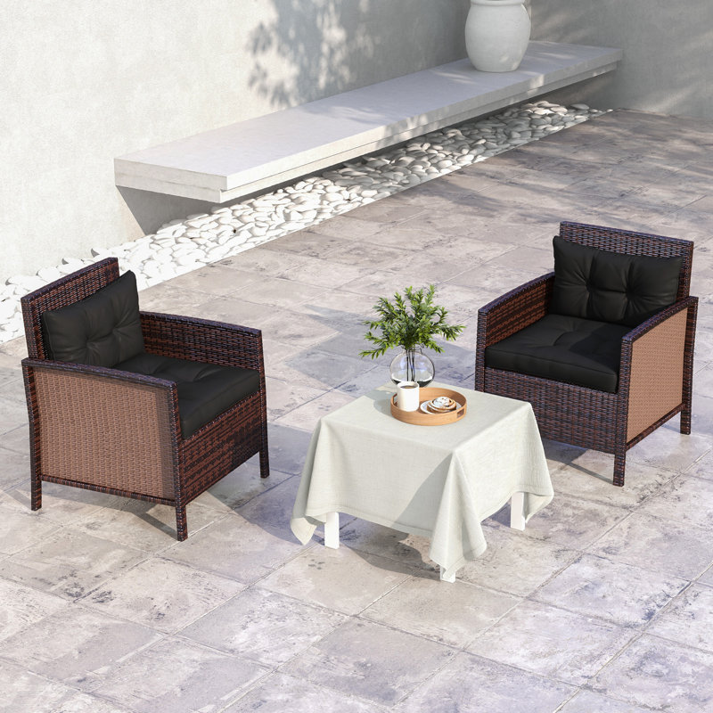 Garden Seat/Back Cushion, Black