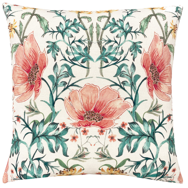 Floral Square Throw Cushion