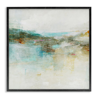 «Hills & Water Abstraction», art de la giclée encadrée par Suzanne Nicoll