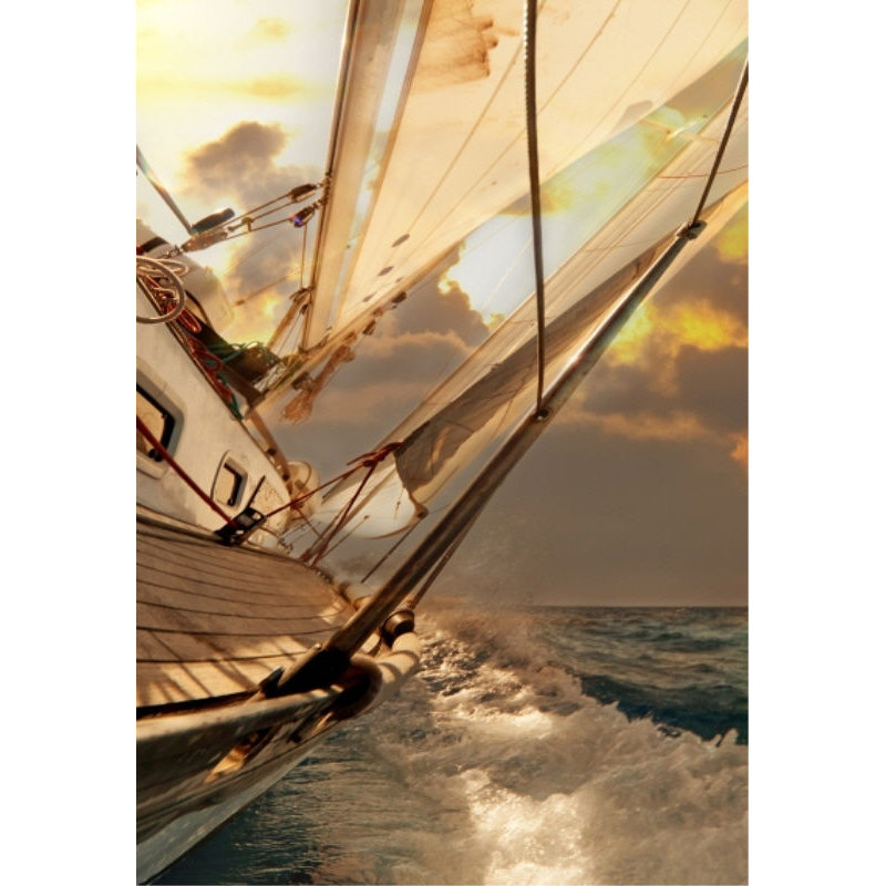 Sunset Sail I Print by Sofia Fox, Outdoor, 45" H x 30" W x 1.5" D