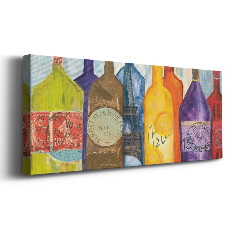 Vive La Bourgogne, H 12 po x l 30 po x P 1,5 po
