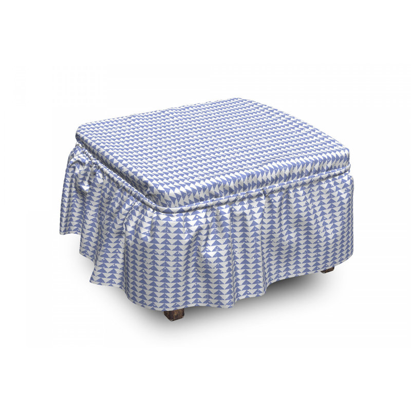 Housse pour repose-pieds triangles grungy