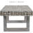 Handmade Coconut Shell Mosaic Coffee Table – Rustic Farmhouse & Coastal Style Rectangle Accent Table With White Patina Finish