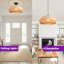 Luminaire suspendu en rotin 19 po Boho