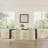 Upholstered Dining Chair with Washable Slipcover & Casters-1982718306