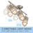 24.37'' 3 -Light Fixed Track Track Kit with Dimmable and Adjustable Head