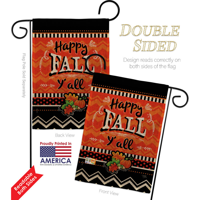 Double Sided 18.5'' H x 13'' W Polyester Garden Flag