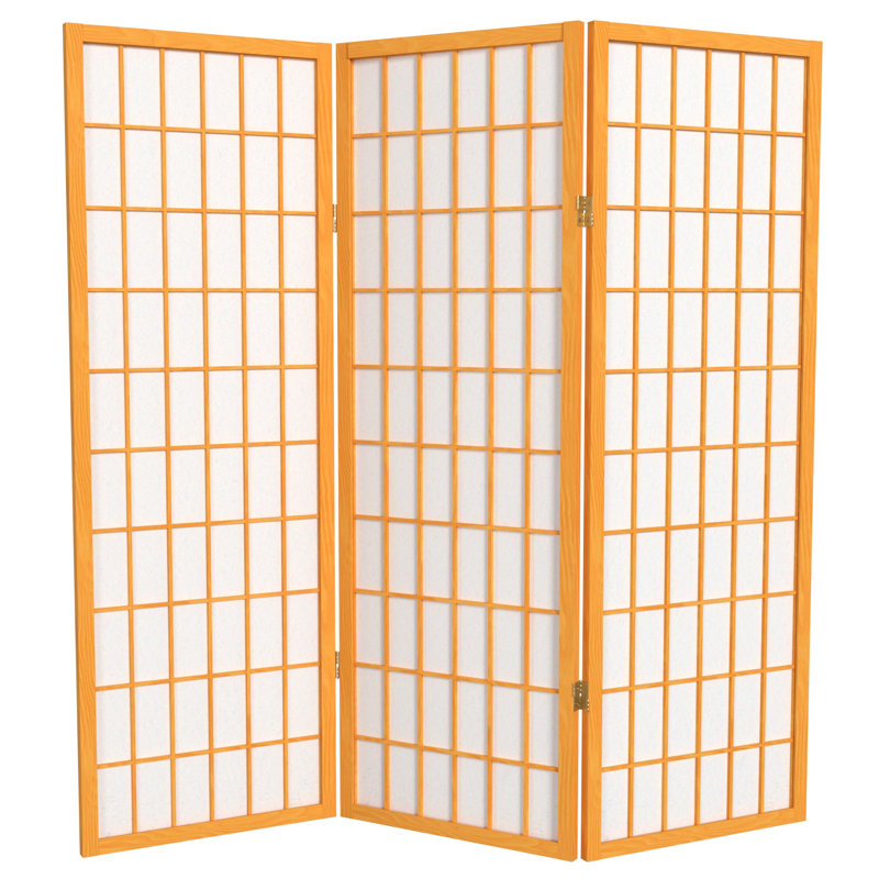 Écran court Shoji 50,75 "Alex, Miel, 3 panneaux