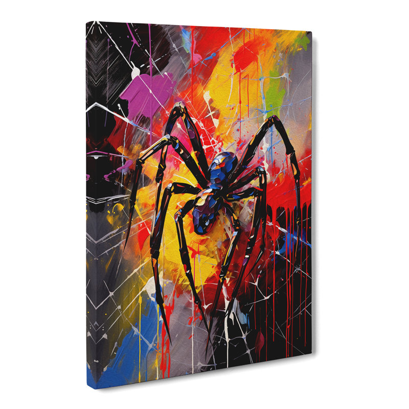 Spider Abstract - Wrapped Canvas, 50cm H x 35cm W x 3cm D