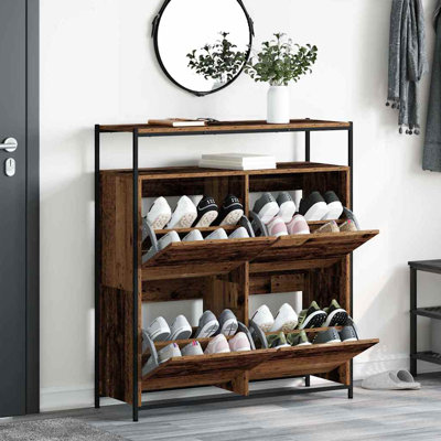 16 Pair Shoe Storage Cabinet