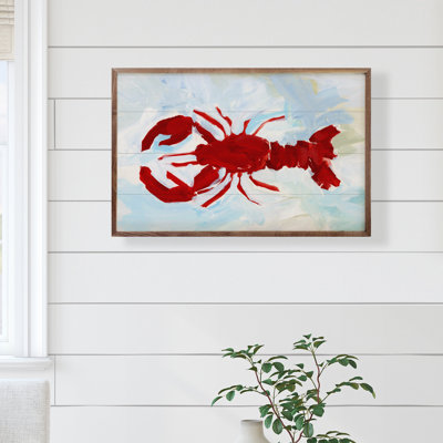 Lobster Nautical Painting By Emily Wood