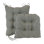  Le coussin de chaise berçante antidérapante The Gripper est épais, comprend un coussin de siège et un dossier avec attaches pour la chaise berçante de salon d'intérieur, 17 x 17 pouces, ensemble de 2 pièces, noir Vichy