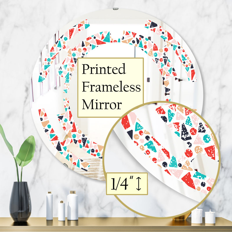 Miroir mural moderne Space Abstract Design II, H 31,5 po x l po