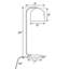 Lampe de bureau en métal 24 po avec abat-jour dôme Auerbach-1863521736