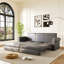 Chesterfield Sofa,93.7" King Pull Out Sofa Bed, 3-In-1 Faux Leather Convertible Sleeper Sofa With Nailhead Trim & Rolled Arm,Multi-Functional Sofa Bed,Dark Brown-1834772709