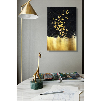 Reproduction d'art sur toile, impression verticale sur toile, affiche de vogue sur toile avec cadre prêt à accrocher pour le salon