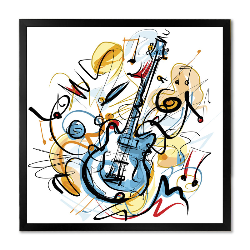 Cercle, art liquide mauve - Art mural moderne et contemporain sur toile, Cadre photo noir, H 16 po x l 16 po x P 1 po