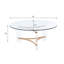Table basse à finition dorée