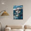 «Water Siren», art mural abstrait floral bleu par Latitude Run®-357498261-360949471