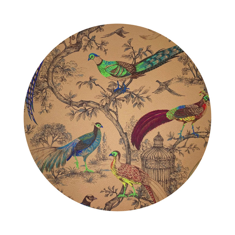 Napperon Pheasant Fall, Moutarde