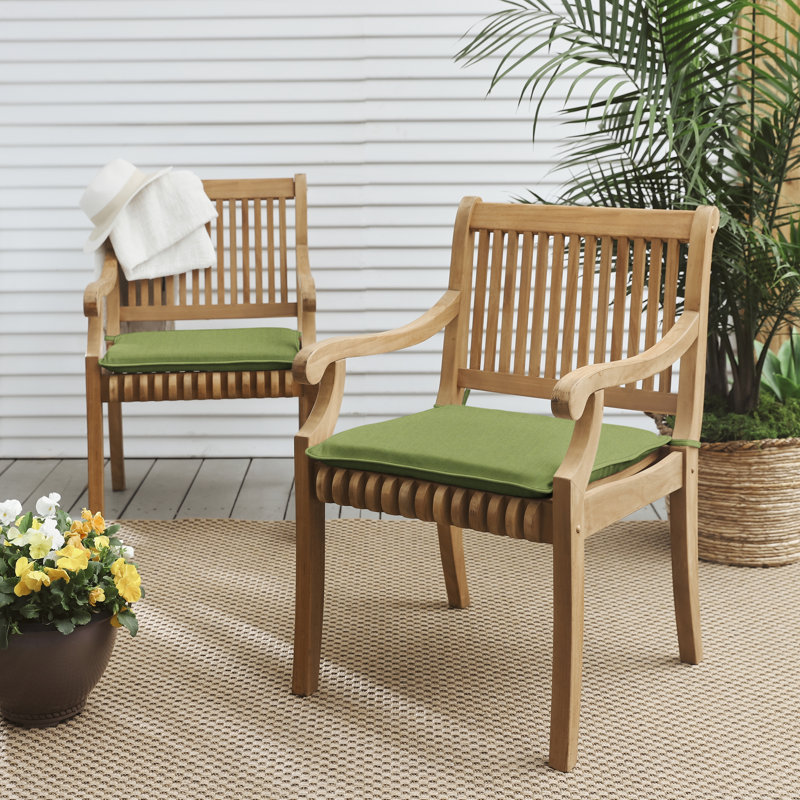 Coussin de siège intérieur/extérieur Sunbrella, Spectre Sunbrella® coriandre, H 2 po x l 21 po x P 19 po