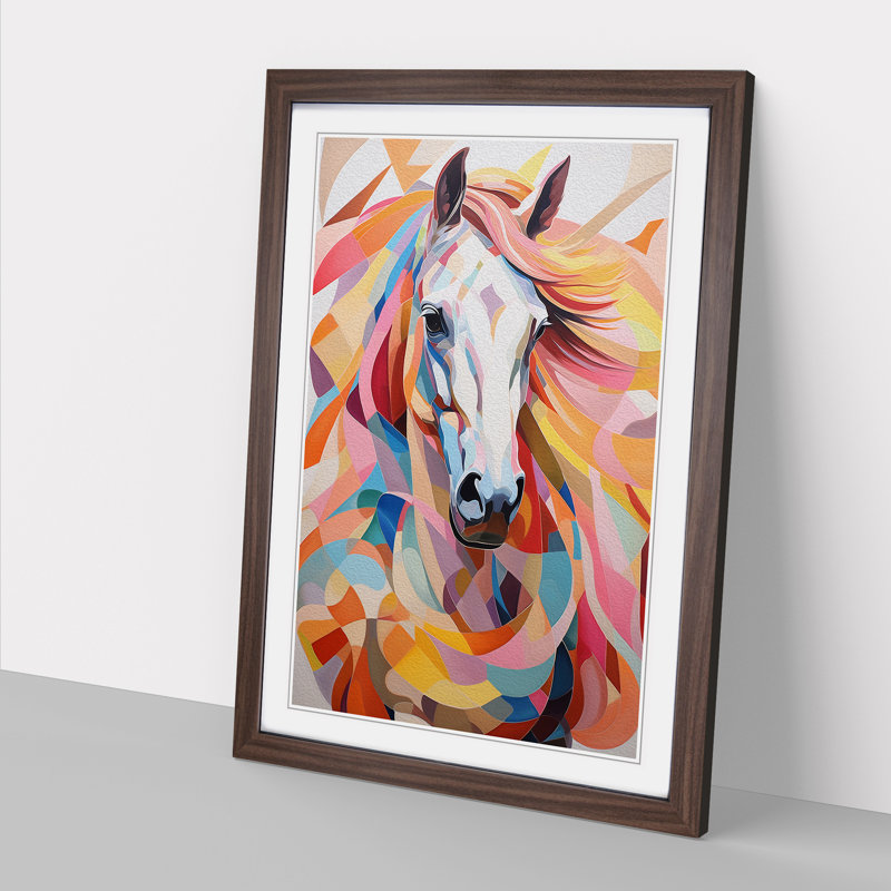Horse Colour Field - Framed Print, 64cmH x 46cmW