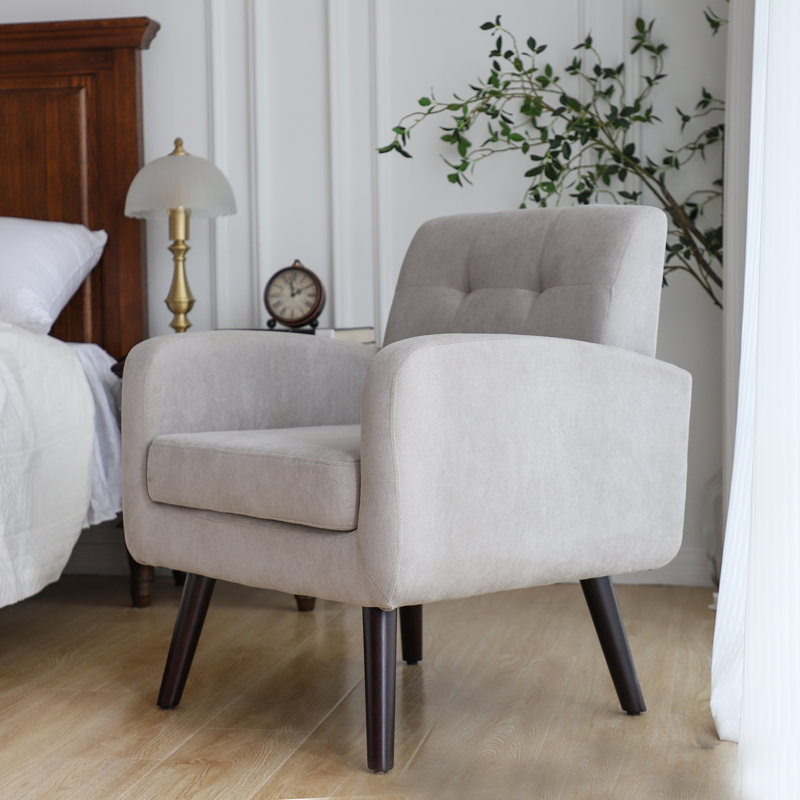 Fauteuil large Hille 27 po, Mélange de polyester brun clair