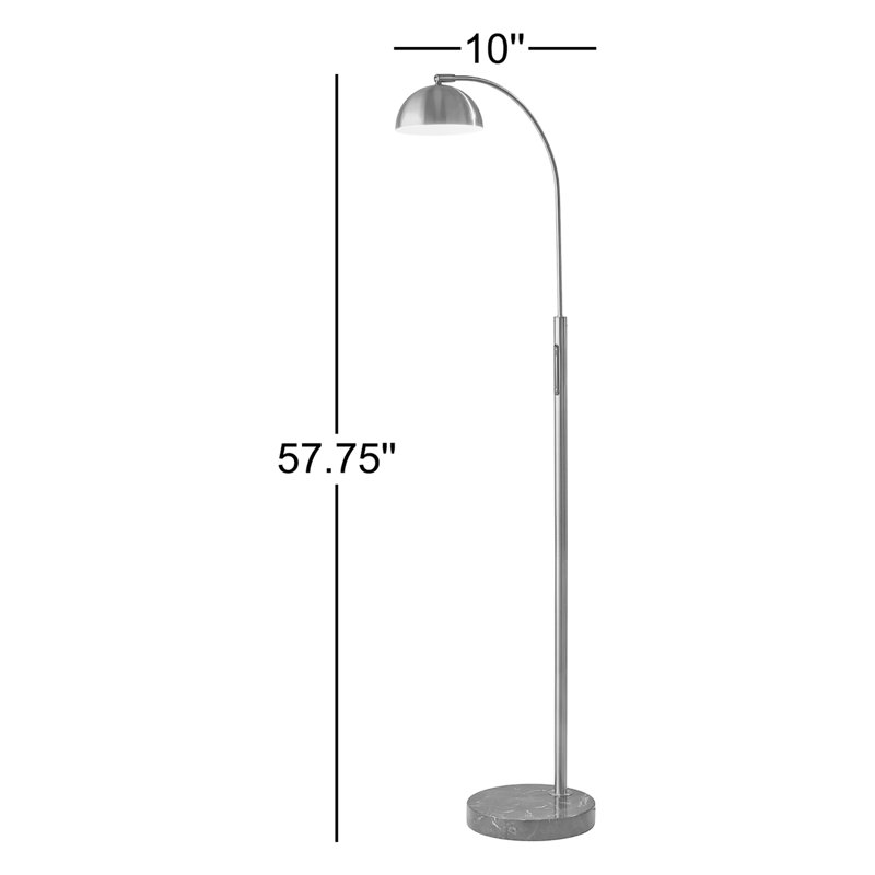 Lampe sur pied arquée 57,75 po Badlingham