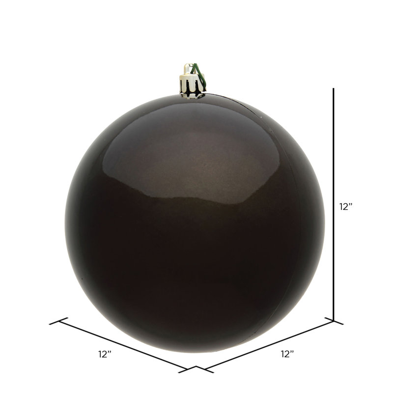 Ornement boule Décor, H 10 po x l 10 po x P 10 po, Bronze industriel