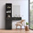 Black Modern Black Hair Styling Station With Multi-Layer Storage, Drawers & Cabinet – Space-Saving Vanity Desk-115359246