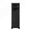 Armoire triangulaire haute avec 3 tiroirs et tablettes réglables, armoire d'appoint-5429489